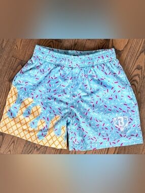 Baseball Lifestyle 101 Cotton Candy Blue Ice Cream Shorts Boys Youth Large